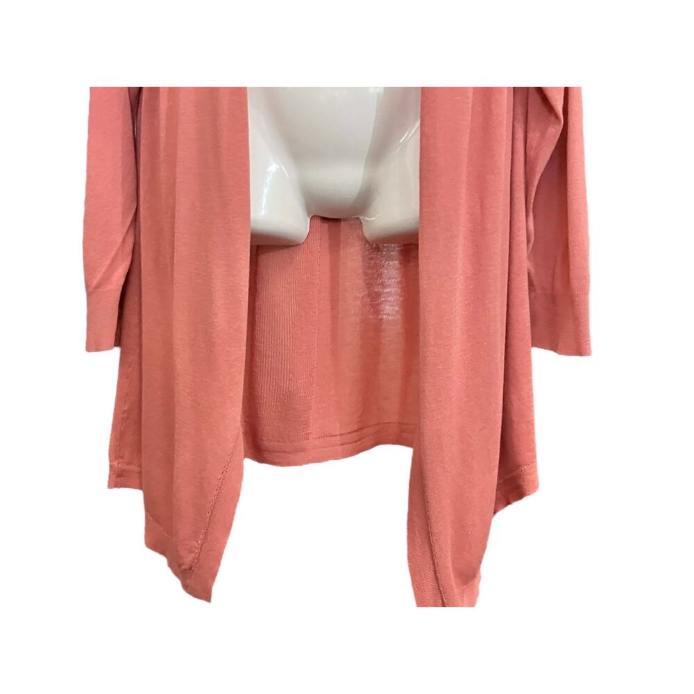 Torrid Women's Coral Orange Open Front Long Sleeve Cardigan Sweater | Size 22/24 - Picture 4 of 11